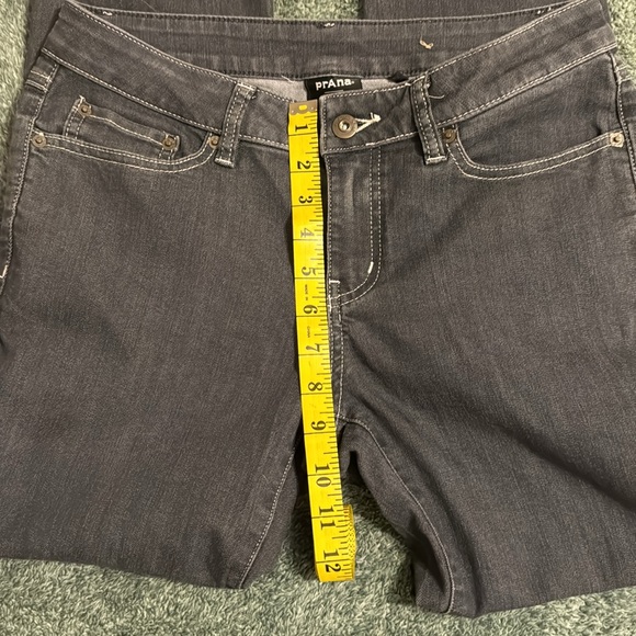 Prana Women’s Black Denim Jeans 5 Pocket Zip Fly Size 4/RG - Picture 4 of 6